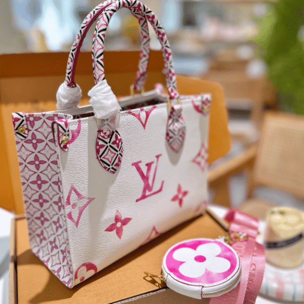 Louis Vuitton Onthego PM Summer Limited Edition Pink 9.8 Inches