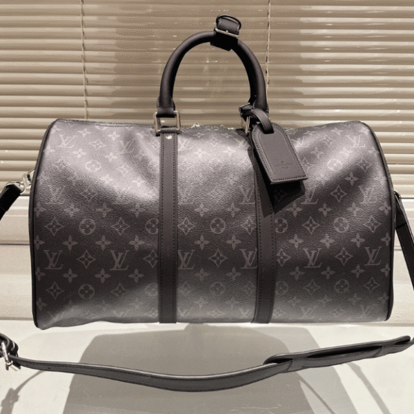 Louis Vuitton Keepall 45 Monogram Eclipse Black 17.7 Inches M40605