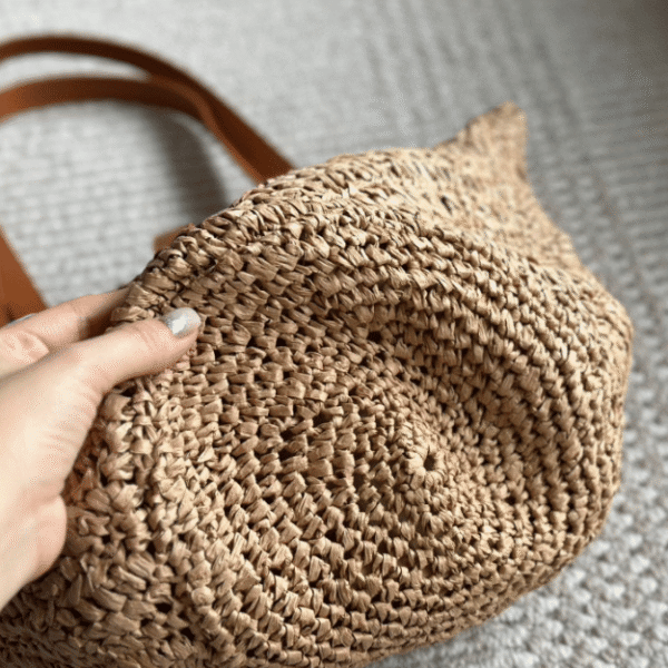 Saint Laurent Panier Large Raffia Tote Bag 15 Inches