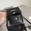 Chanel Clutch With Chain Quilted Black 7.5 Inches