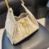3-8.png Chanel 25 Small Handbag Tweed And Gold Tone Metal 10.2 Inches AS5293 B21178 Nr774