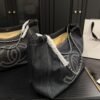 Chanel Coco Cabas Shopping Bag Denim Dark Blue 14.2 Inches