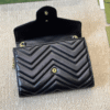 Gucci Gg Marmont Woc Chain Shoulder Bag Black 7.9 Inches