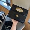 3-9 Chanel Clutch And Gold Plated Metal In Black 9.8 Inches AS5038 B17663 94305