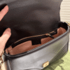 Gucci Gg Marmont Top Handle Chain Shoulder Bag Black 10.6 Inches