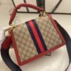 Gucci Queen Margaret Gg Small Top Handle Bag Red 10 Inches 476541 9L6ST 8540