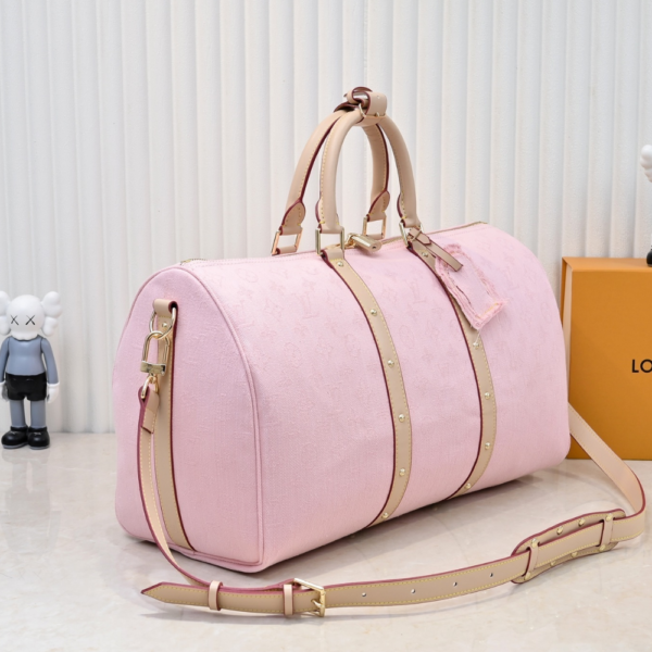 300 Louis Vuitton Keepall Bandoulière 45 Pink 7.5 Inches M13748