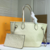Louis Vuitton Neverfull MM Monogram Empreinte  Beige 12.2 Inches N50047