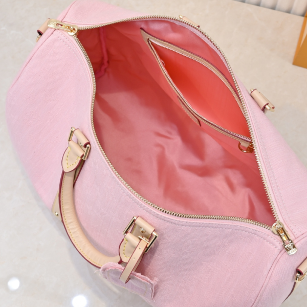 302 Louis Vuitton Keepall Bandoulière 45 Pink 7.5 Inches M13748