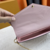 Louis Vuitton Pochette Félicie Monogram Empreinte Rose Ballerine 8.3 Inches M82608