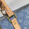 306 Louis Vuitton Keepall Bandoulière 50 Blue 19.7 Inches M25334