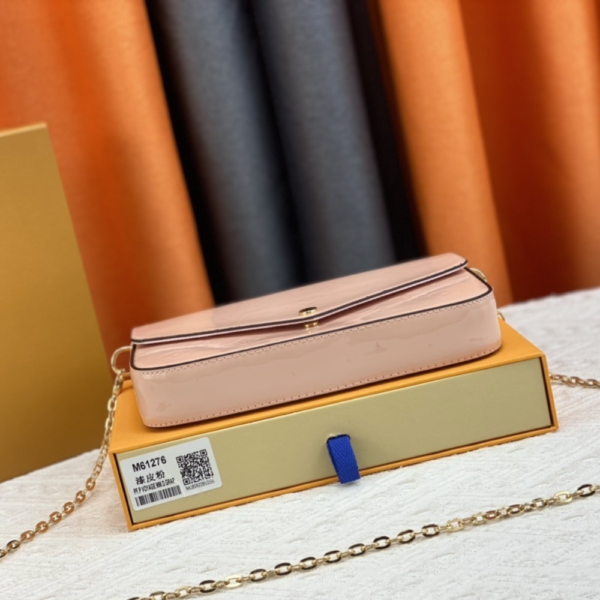 Louis Vuitton Pochette Félicie Monogram Empreinte Rose Ballerine 8.3 Inches M82608