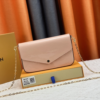 Louis Vuitton Pochette Félicie Monogram Empreinte Rose Ballerine 8.3 Inches M82608