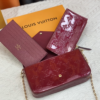 311 Louis Vuitton Pochette Félicie Monogram Vernis Amarante 8.3 Inches M61276