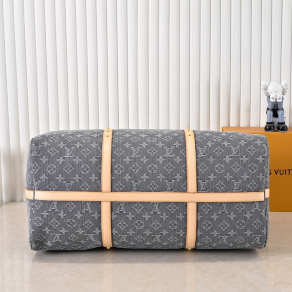 Louis Vuitton Keepall Bandoulière 50 Gray 19.7 Inches M25334