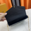 Louis Vuitton Pochette Félicie Monogram Vernis Black 8.3 Inches M61276