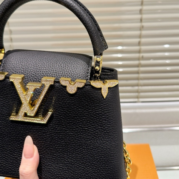 Louis Vuitton Capucines Nano Bag Black 8.7 Inches