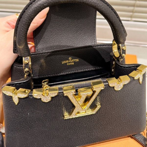 Louis Vuitton Capucines Nano Bag Black 8.7 Inches