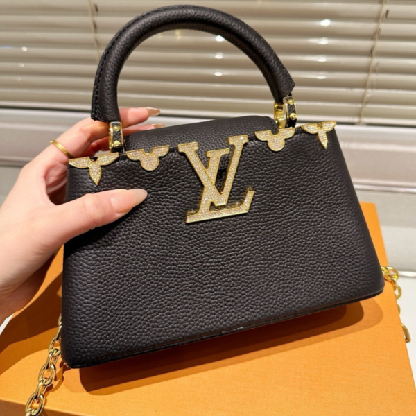 Louis Vuitton Capucines Nano Bag Black 8.7 Inches