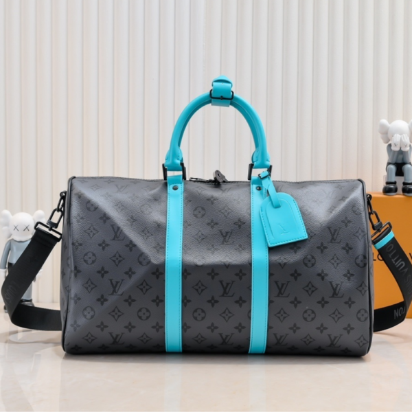 Louis Vuitton Keepall Bandoulière 45 Gray 17.7 Inches M11481