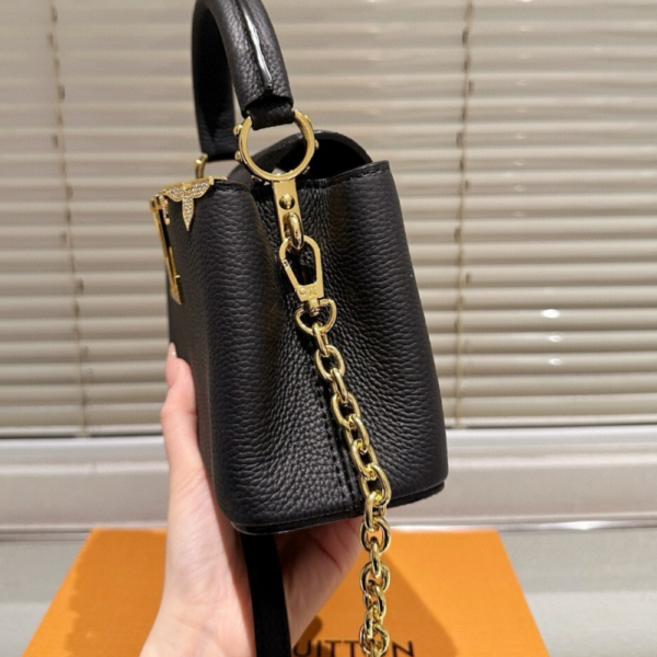 Louis Vuitton Capucines Nano Bag Black 8.7 Inches