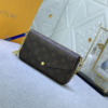 Louis Vuitton Pochette Félicie Monogram Rose Ballerine 8.3 Inches M61276