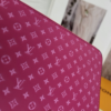 33-1 Louis Vuitton Zippy Round Long Wallet Nanogram Pink 7.7 Inches M82233