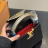 Louis Vuitton Capucines Mini Handle Black 8.3 Inches