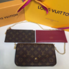 Louis Vuitton Pochette Félicie Monogram Bordeaux 8.3 Inches M81896