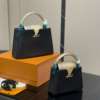Louis Vuitton Capucines Mini Handle Black 8.3 Inches