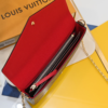 Louis Vuitton Pochette Félicie Damier Ebene Cerise Red 8.3 Inches N40492