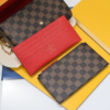 Louis Vuitton Pochette Félicie Damier Ebene Cerise Red 8.3 Inches N40492