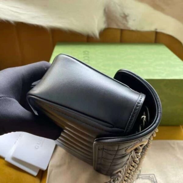 Gucci GG Marmont Mini Shoulder Bag Black 22Cm 446744 UM8AN 1000