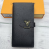 Louis Vuitton Vertical Wallet Taurillon Black 7.5 Inches M81499