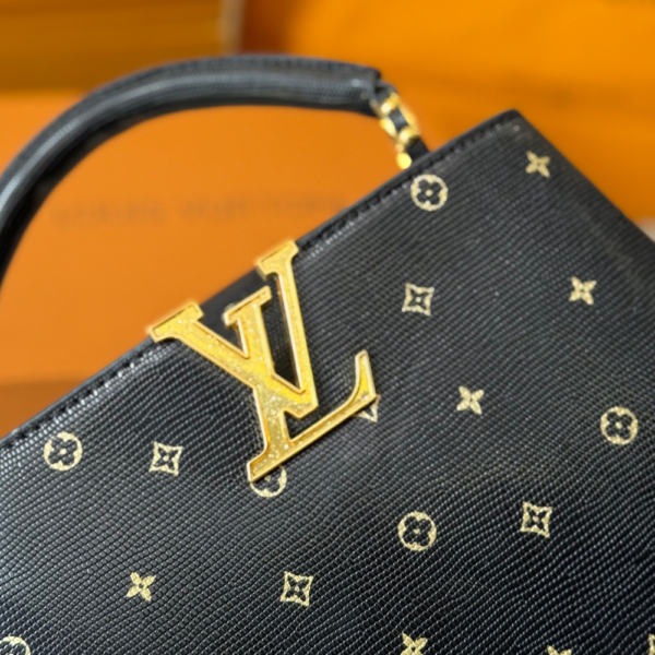 Louis Vuitton Capucines Mini Monogram Starry Night Black 7.9 Inches