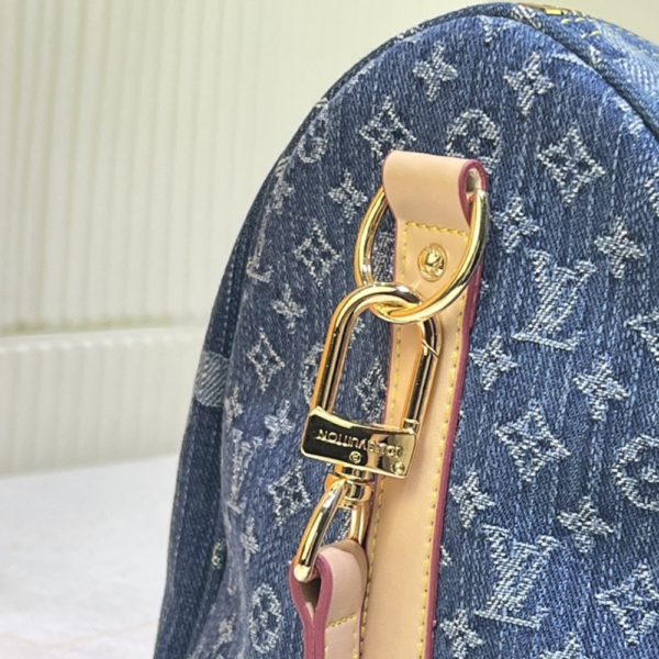 Louis Vuitton Keepall Bandouliere Denim Blue 17.7 Inches M24315