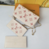 370-1 Louis Vuitton Pochette Félicie Monogram Empreinte Latte White / Candy Pink 8.3 Inches M83025