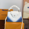 376-2 Louis Vuitton Capucines BB Gradient Blue White 10.6 Inches