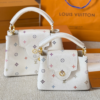 Louis Vuitton Capucines Mini Multicolor Monogram White 7.9 Inches