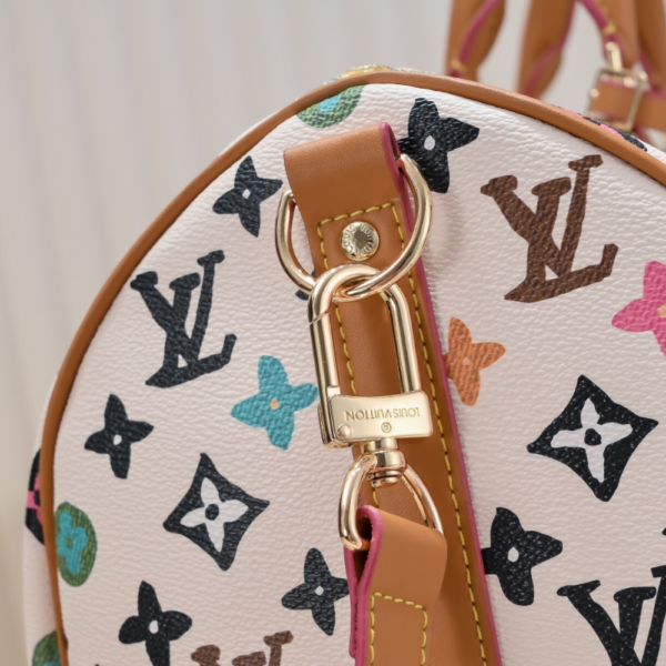 Louis Vuitton Keepall Bandoulière 50 Bag White 19.7 Inches M25233