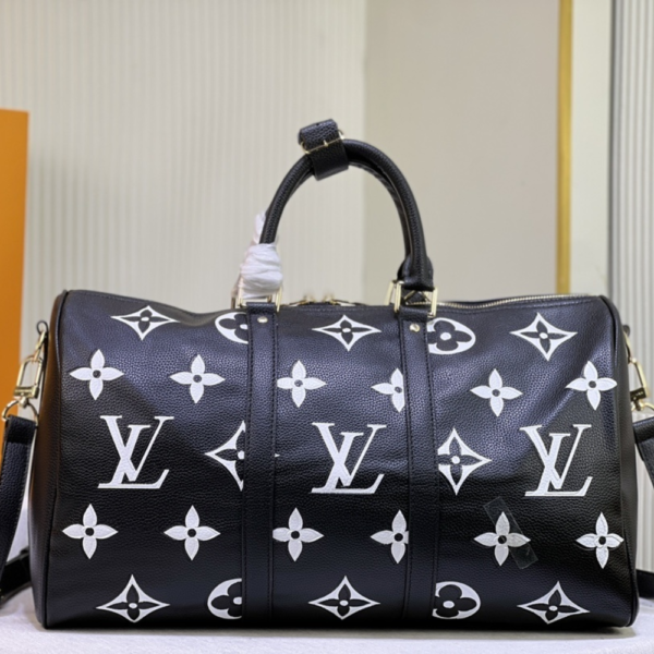 Louis Vuitton Keepall Bandoulière 45 Black 17.7 Inches M46670