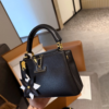 Louis Vuitton Capucines Mini With Flower Charm Black 8.7 Inches