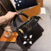 Louis Vuitton Capucines Mini With Flower Charm Black 8.7 Inches