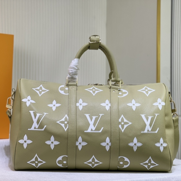 Louis Vuitton Keepall Bandoulière 45 Olive Green 17.7 Inches M46670
