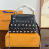 Louis Vuitton Capucines BB Black With Flower Studs Black 10.6 Inches