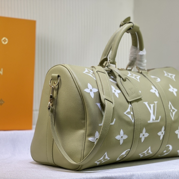 Louis Vuitton Keepall Bandoulière 45 Olive Green 17.7 Inches M46670
