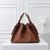 Chanel 25 Small Handbag Gold Tone Metal Brown 9.8 Inches