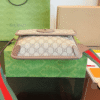 Gucci Tiger Head Gg Small Shoulder Bag Brown 9.4 Inches