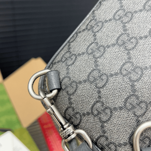 Gucci Ophidia Gg Mini Messenger Bag Grey 7 Inches