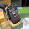 Gucci Ophidia Gg Supreme Flap Shoulder Bag Brown 10.6 Inches